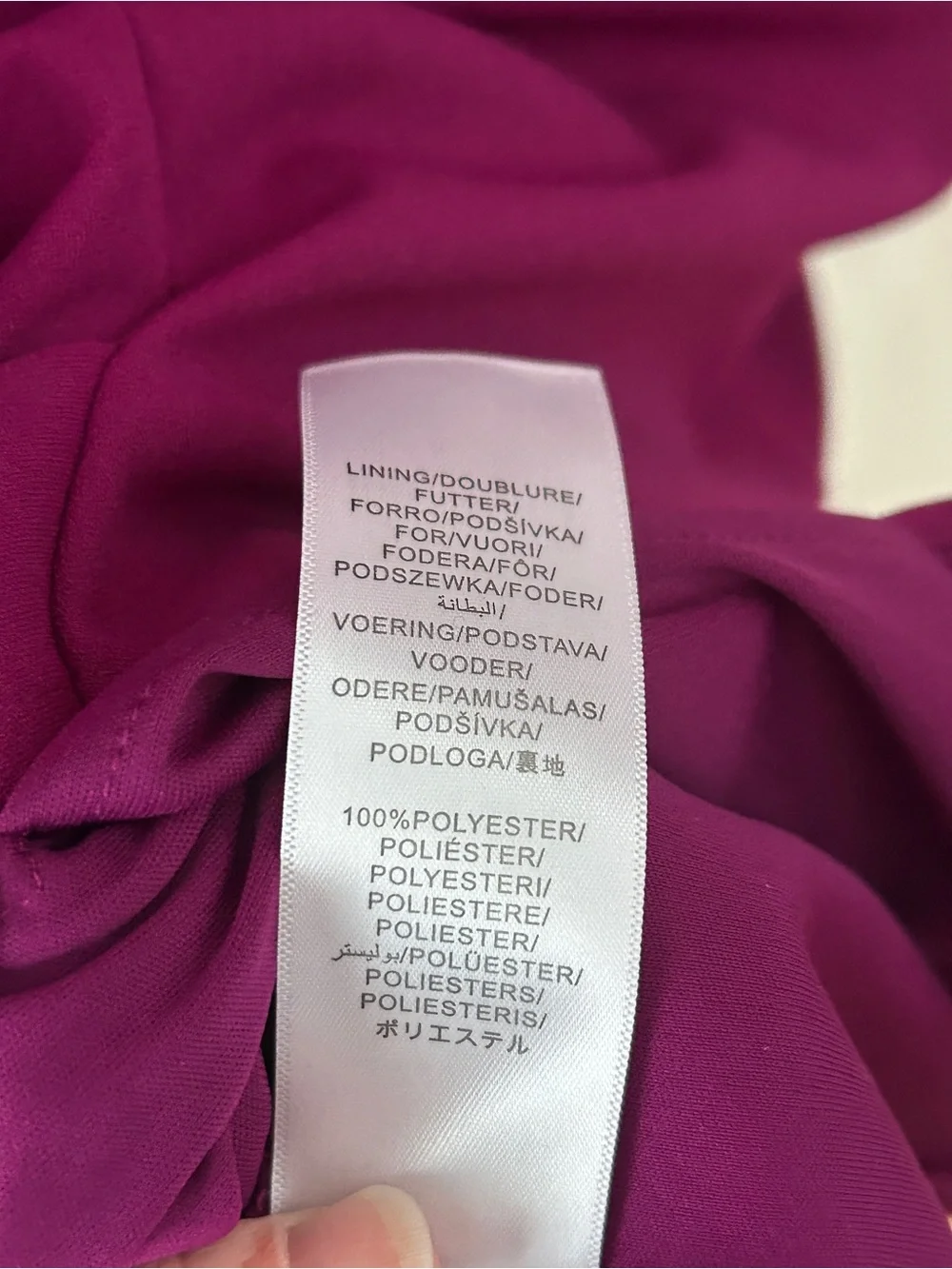 Adrianna Papell Magneta Purple Tie Waist Dress 3/4 Sleeve Sheath Size 8 Event